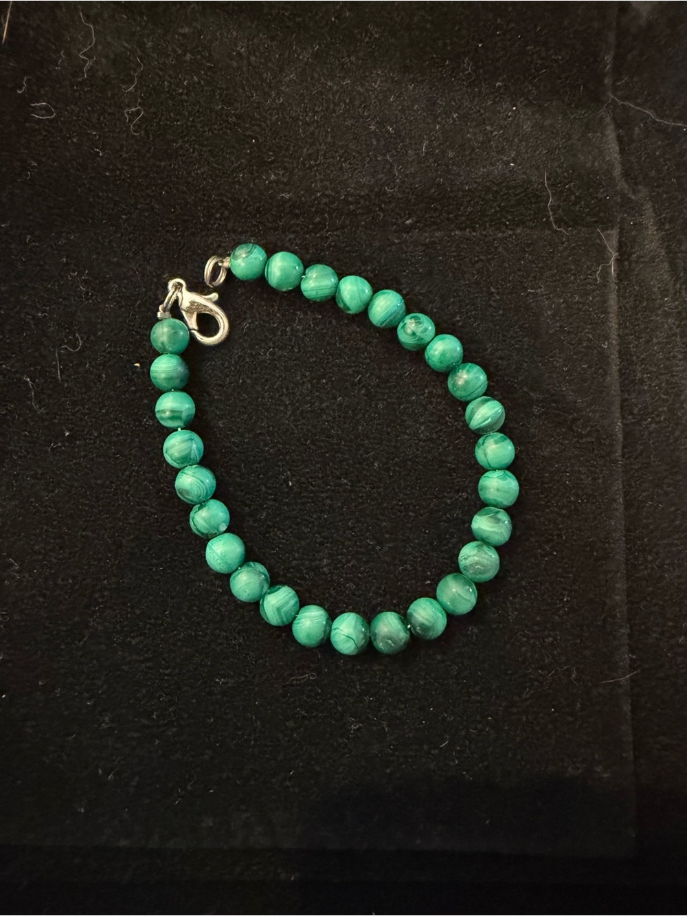 Malachite Beaded Bracelet - Women's Jewelry